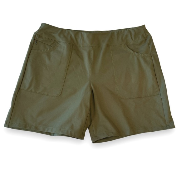 Lands' End Pants - Lands End Olive Green Active Board Shorts Womens 1X